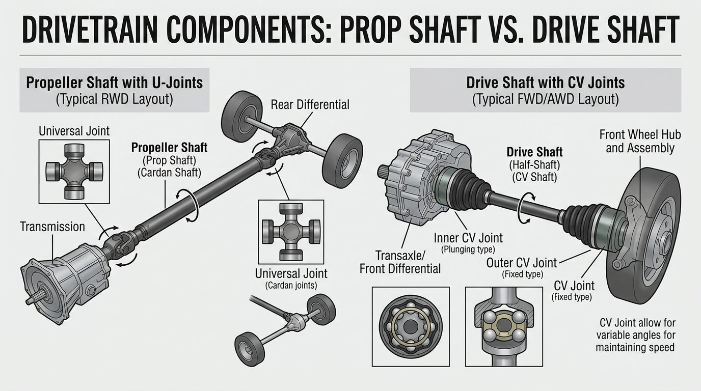 Antriebswellen und Gelenke
