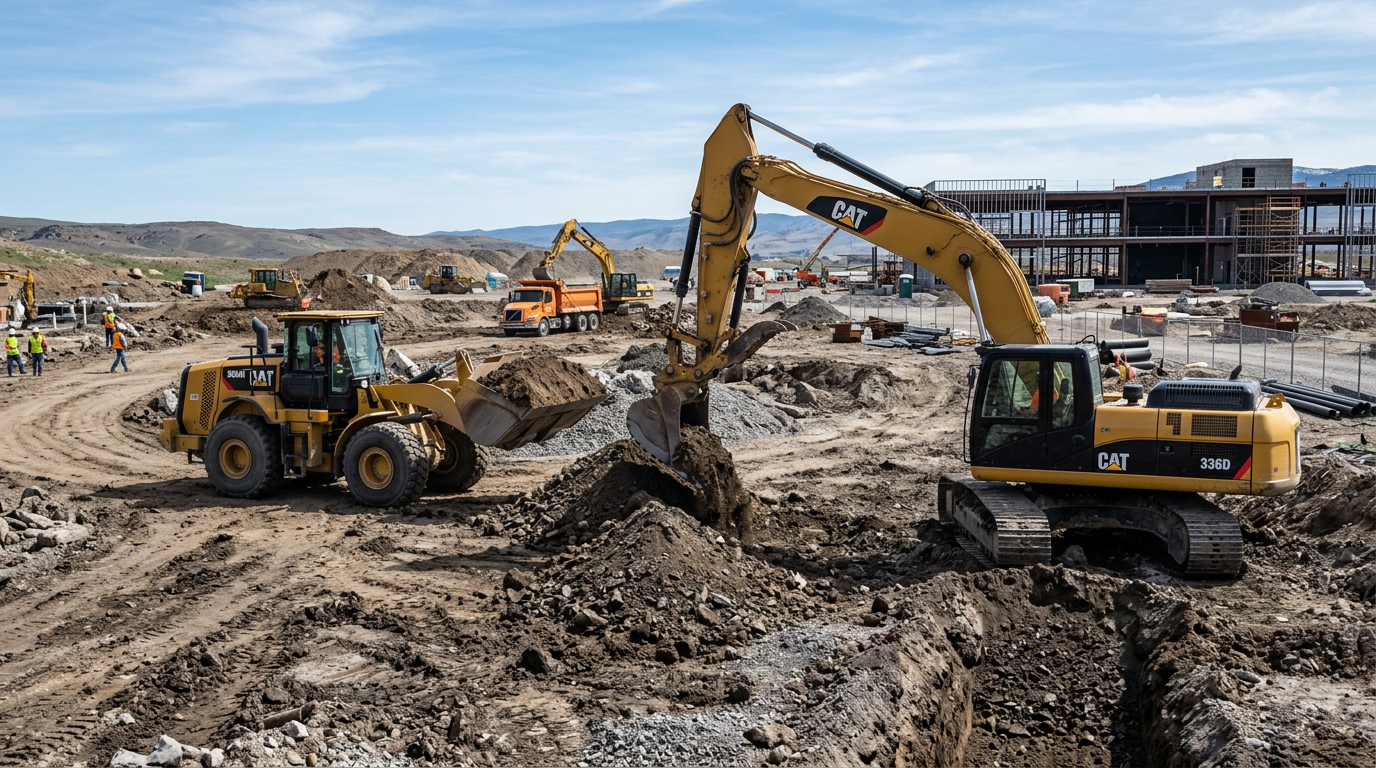 Baumaschinen und Bagger